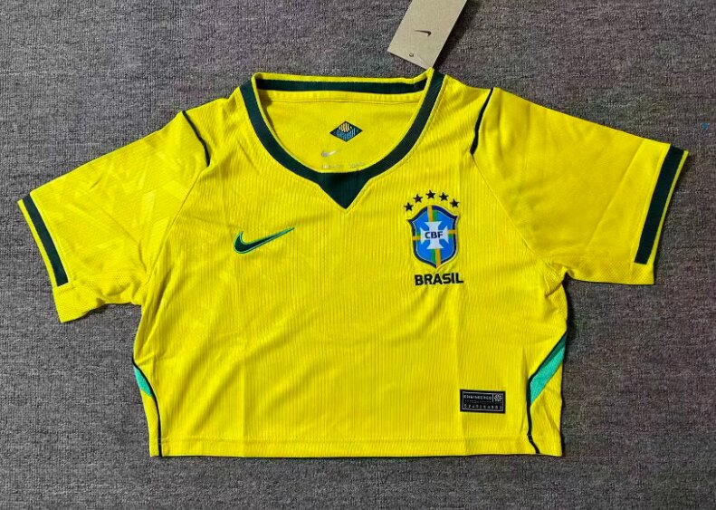 AAA Quality Brazil Woman Short 2026 World Cup Home Soccer Jersey